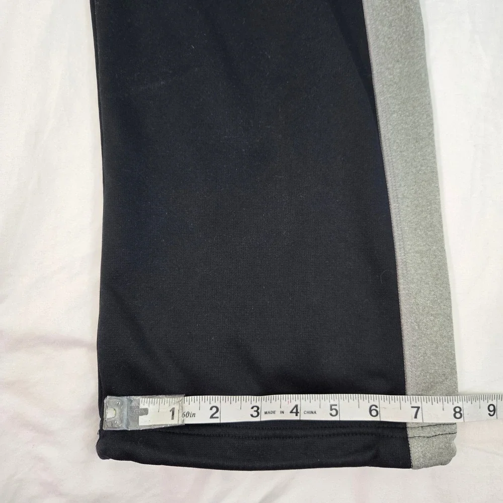 Nike Therma-FIT Mens M Black Gray Stripe Athletic Training Pants Joggers Track‎